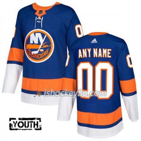 Børn NHL New York Islanders Tilpasset Adidas 2017-2018 Blå Authentic